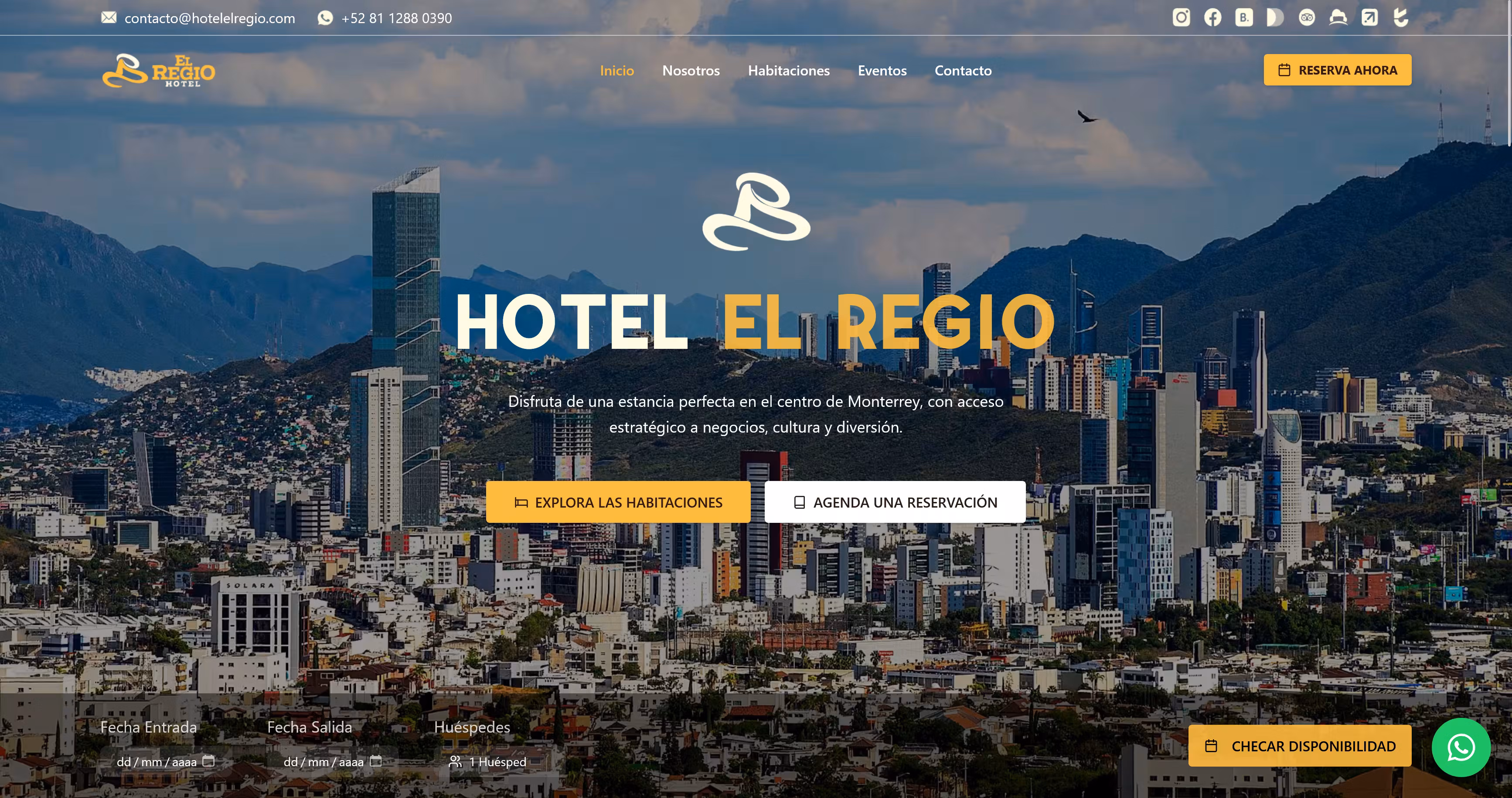 Imagen del proyecto Migración de Sitio Hotelero de Wix a Next.js